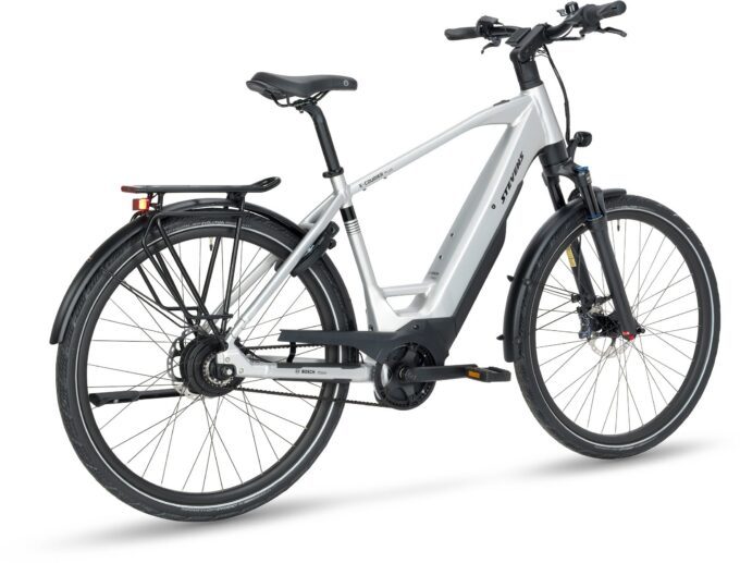 E-Courier Plus HT_Electric Silver_55cm_MY24_rear