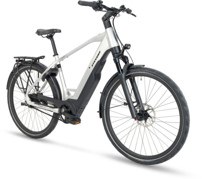 E-Courier Plus HT_Electric Silver_55cm_MY24_angled